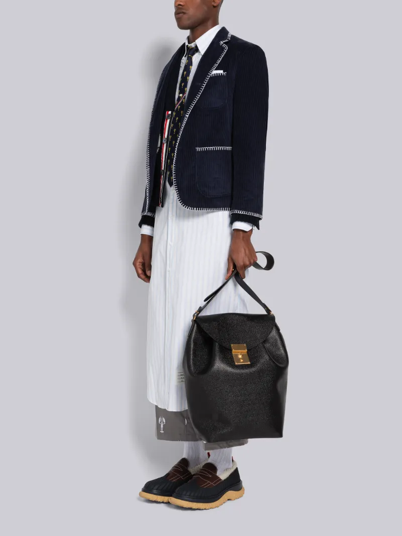 Thom browne leather backpack sale