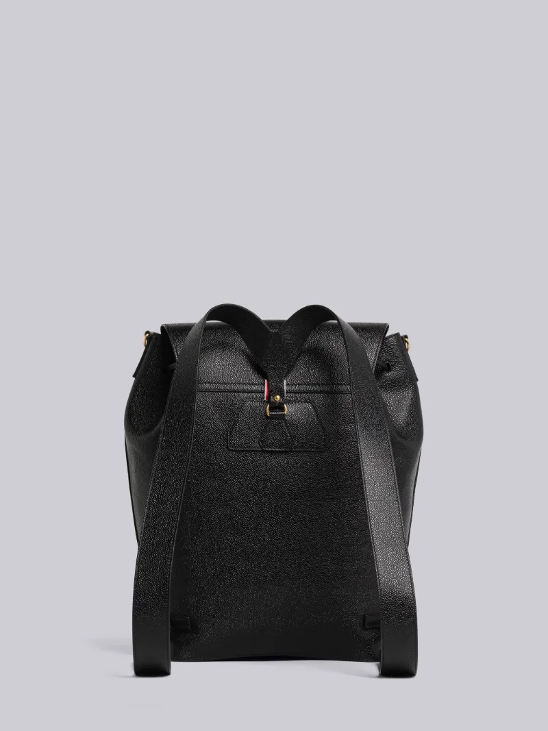 Pebble Grain Leather Mr. Thom Convertible Backpack