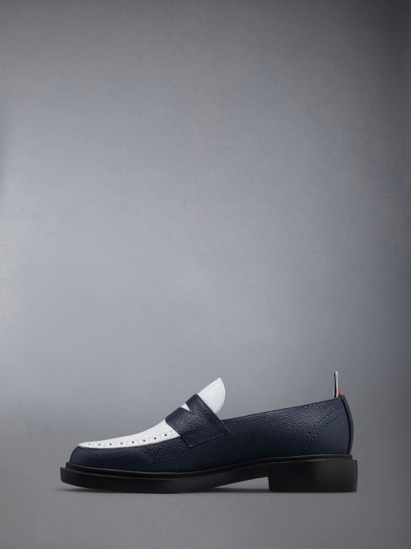 Pebble Grain Leather Penny Loafer