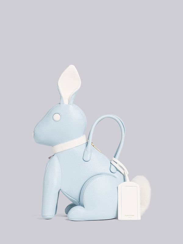Pebble Grain Leather Rabbit Bag