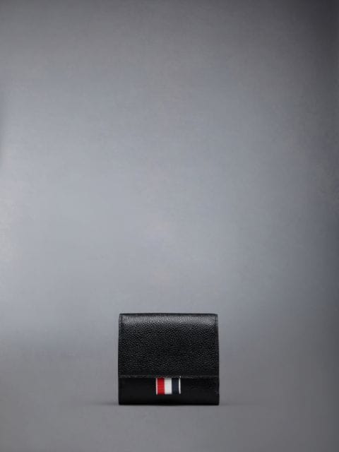 Pebble Grain Leather Double Card Holder | Thom Browne