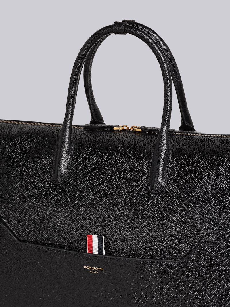 Pebble Grain Leather Soft Duffle