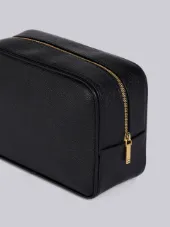 Pebble Grain Leather Wash Bag