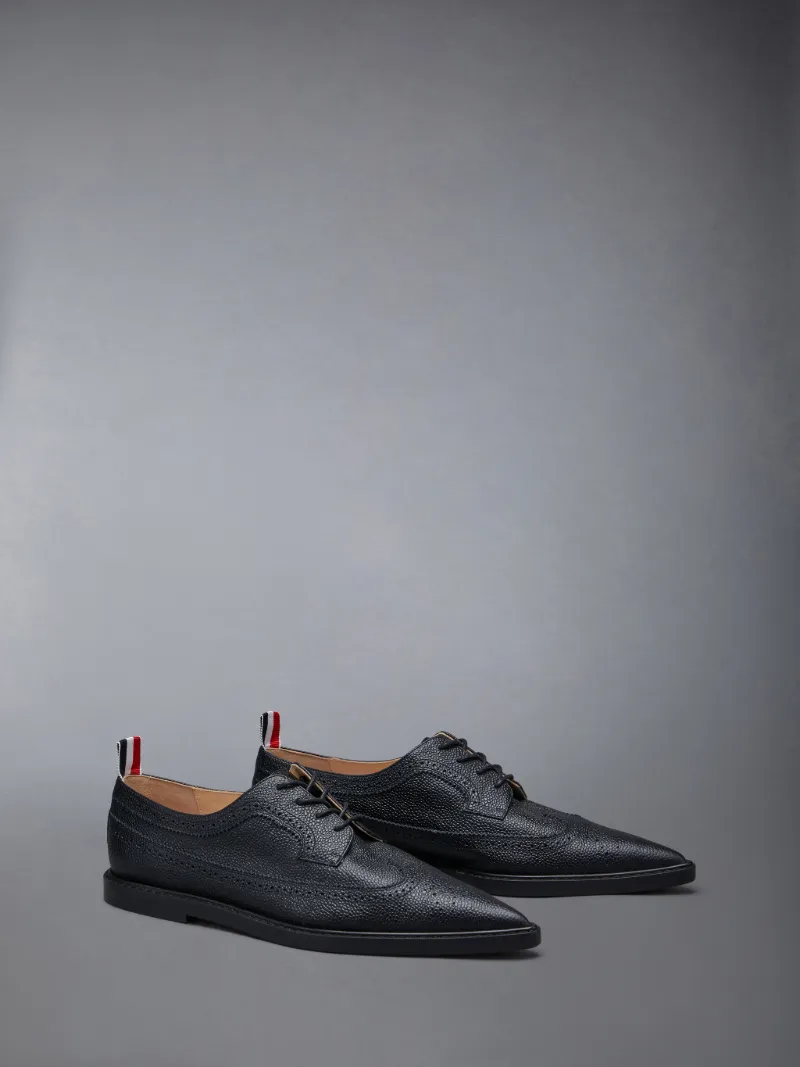 Pebble Grain Longwing Pointed Brogue