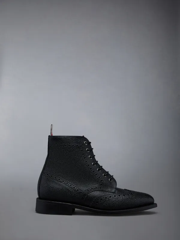 Pebble Grain Wingtip Boot