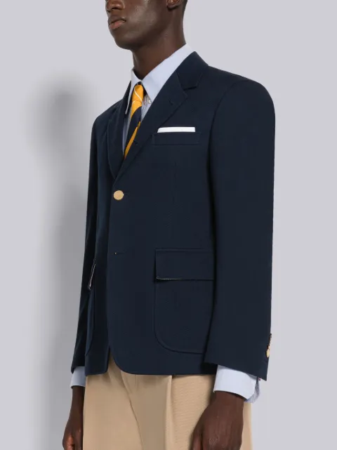 Thom Browne 4 Bar Washed Denim Cutaway Jacket, $1,428