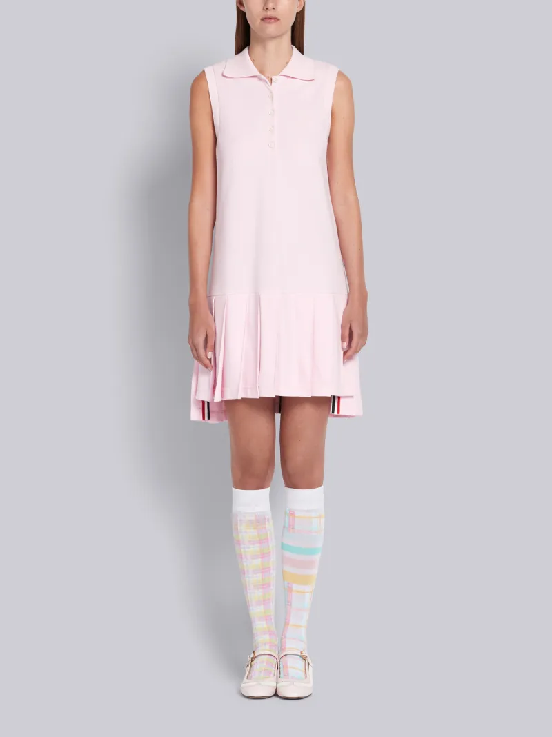 pink and gray dress