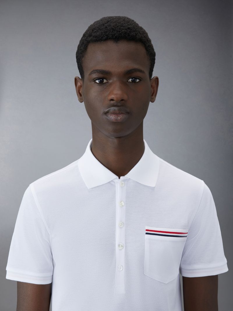 Pique Pocket Polo | Thom Browne