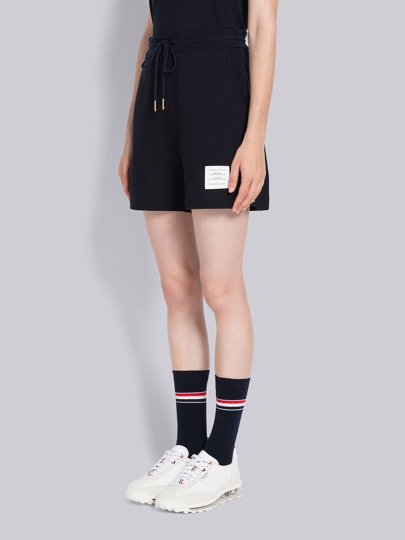 Pique Rib Gusset Stripe Short