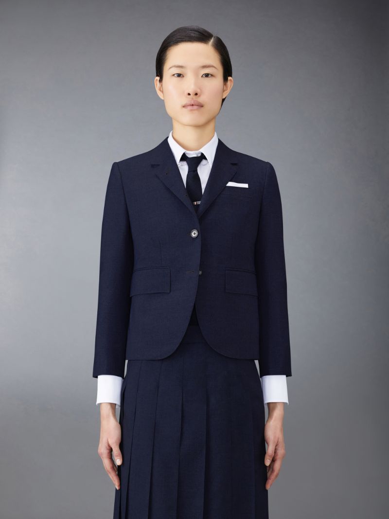 Plain Weave School Uniform High Armhole Sport Coat Thom Browne