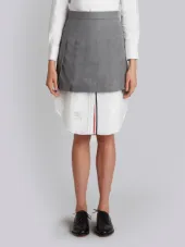 pleated mini skirt