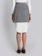 pleated mini skirt