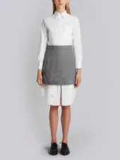 pleated mini skirt