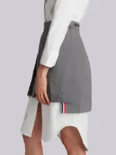 pleated mini skirt