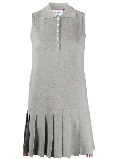 pleated polo dress