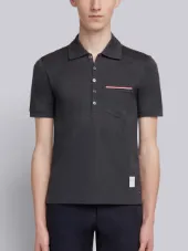 丝光单珠地短袖 POLO 衫