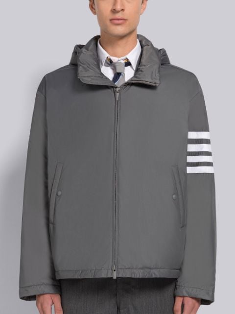 Ultra Light Nylon Down Hooded Jacket | Thom Browne