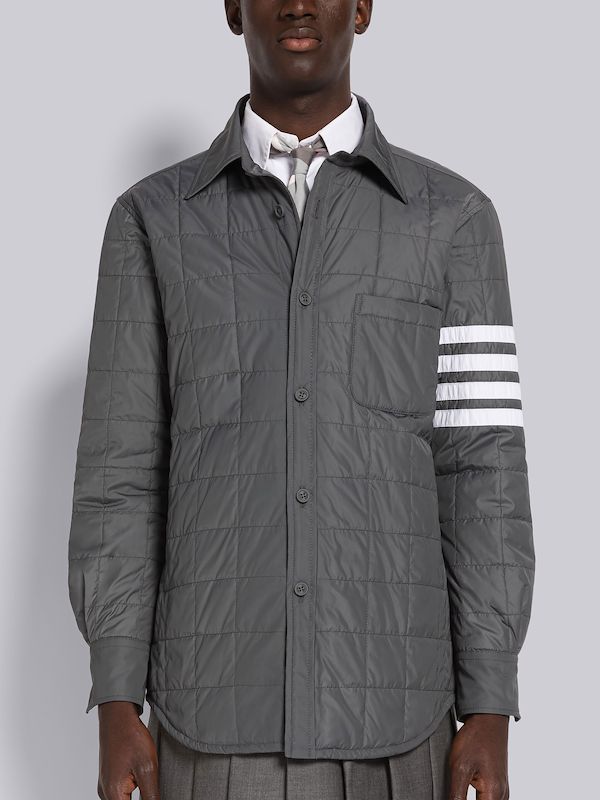 Poly Twill 4-Bar Down Shirt Jacket