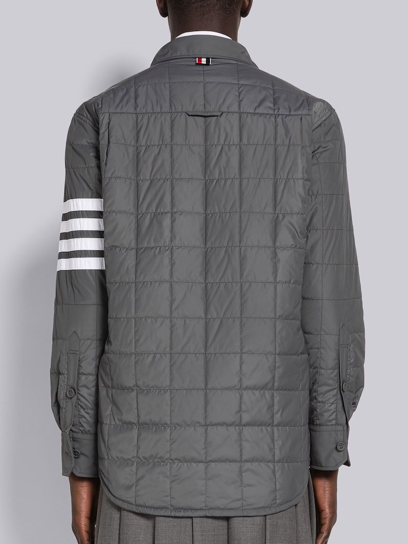 Poly Twill 4-Bar Down Shirt Jacket