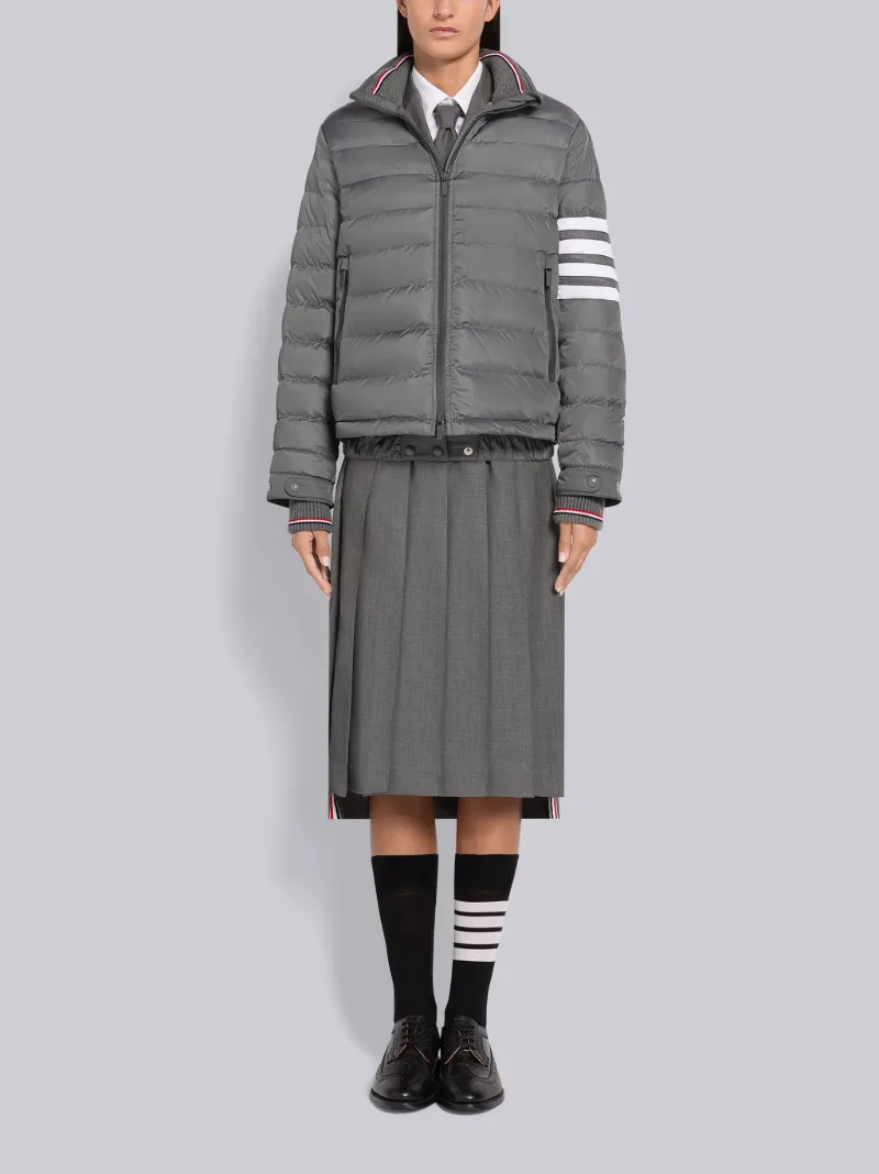 Poly Twill 4-Bar Funnel Neck Down Ski Jacket