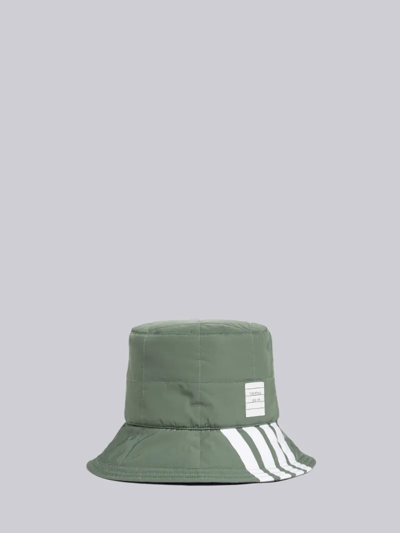 Poly Twill 4-Bar Quilted Bucket Hat 
