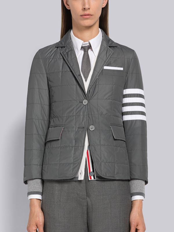 Poly Twill Quilted Tech Down 4-Bar Sport Coat