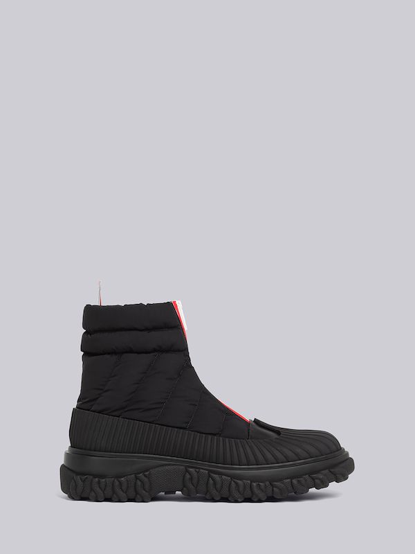 Poly Twill Quilted Zip Up Duck Boot