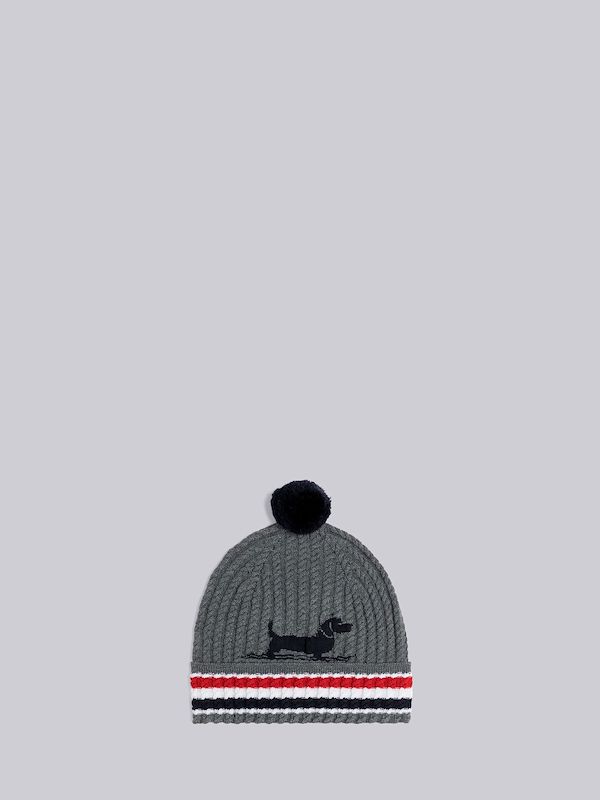 pompom detail beanie