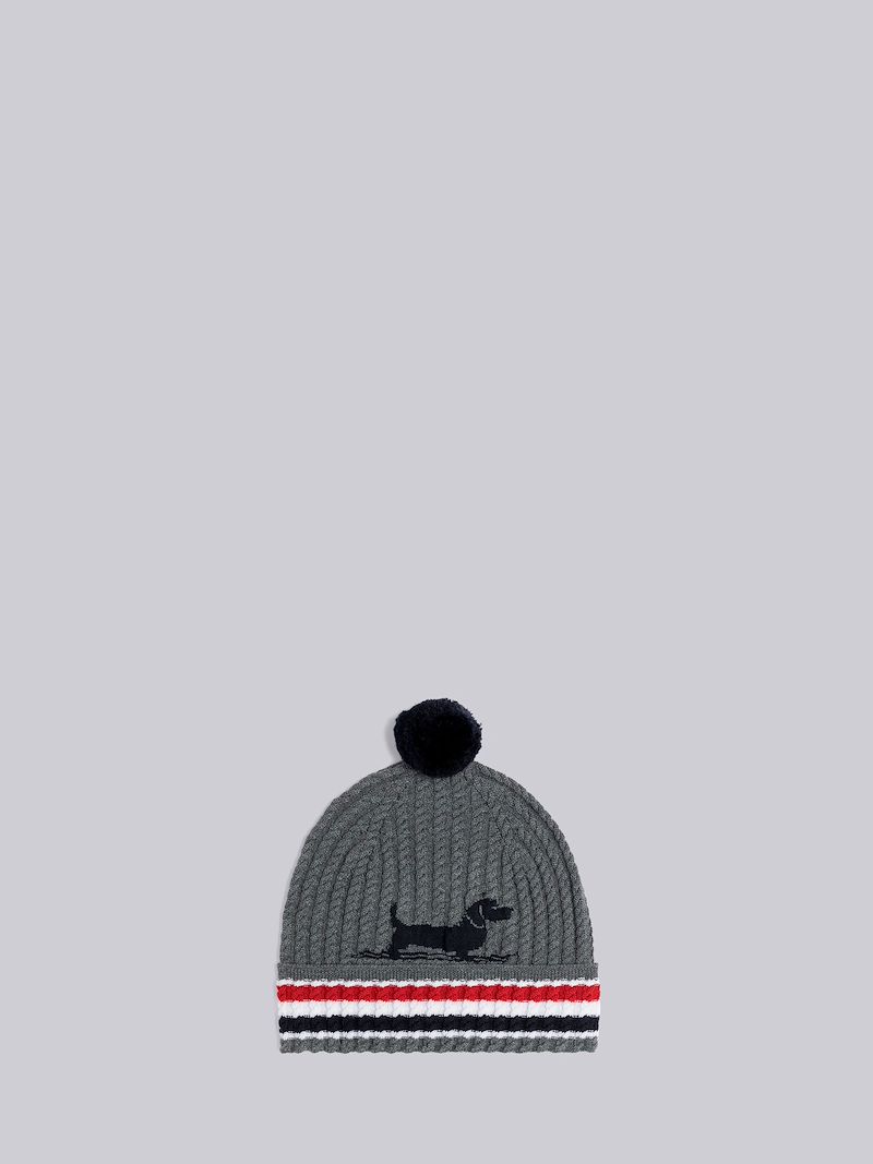 pompom detail beanie