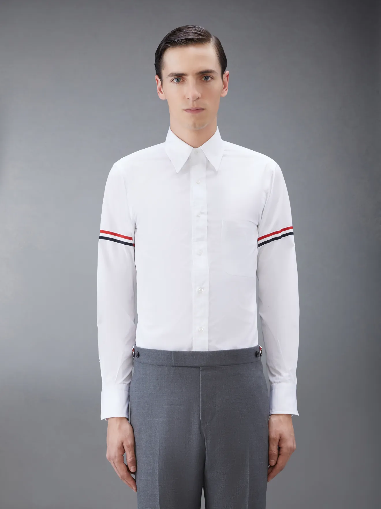 Poplin Armband Classic Shirt | Thom Browne