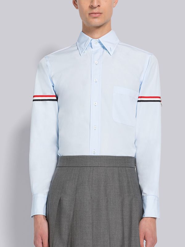 Poplin Grosgrain Armband Classic Shirt
