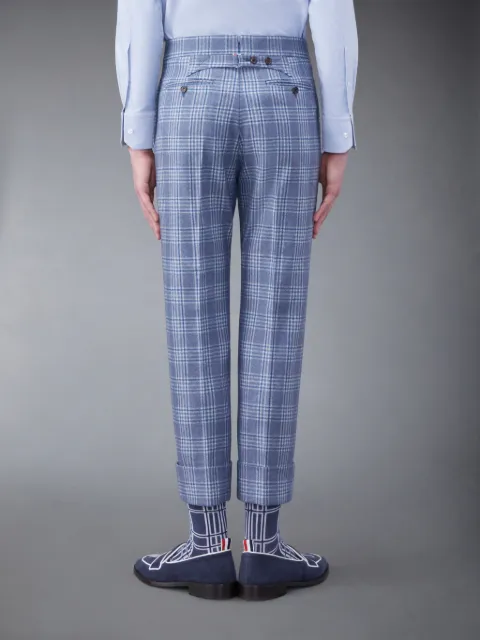 Navy Cashmere Wool Flannel Classic Tonal 4-Bar Trouser Navy Cashmere Wool Flannel Classic Tonal 4-Bar Trouser