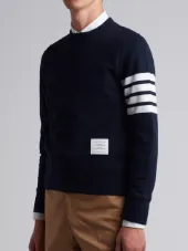 Pullover Sweatshirt With Engineered 4-Bar Stripe
