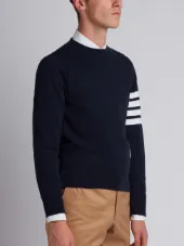 Pullover Sweatshirt With Engineered 4-Bar Stripe