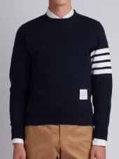 Pullover Sweatshirt With Engineered 4-Bar Stripe