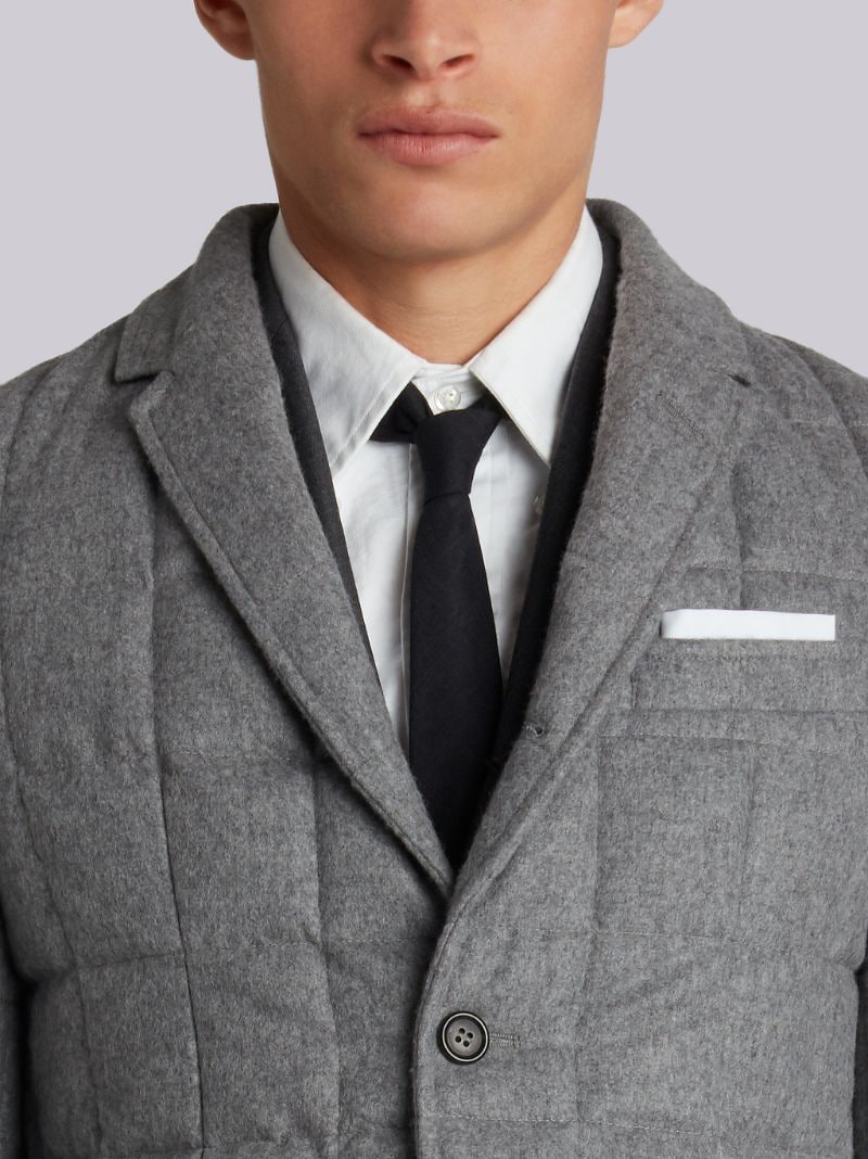 Quilted Down Cashmere Sport Coat