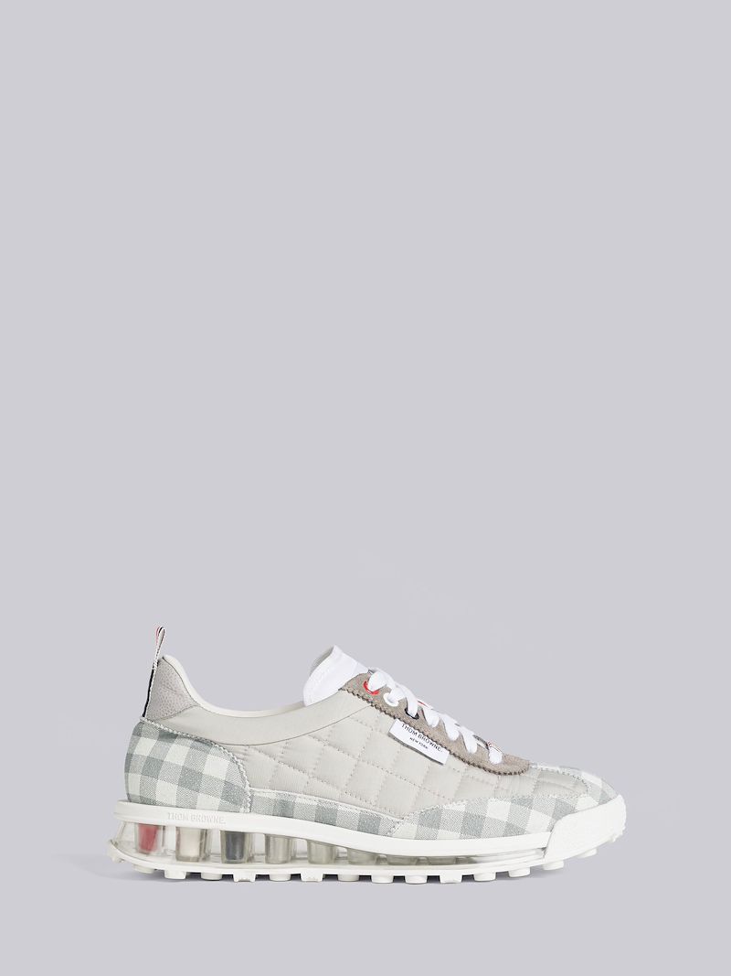 Quilted Nylon Clear Sole Tech Runner
