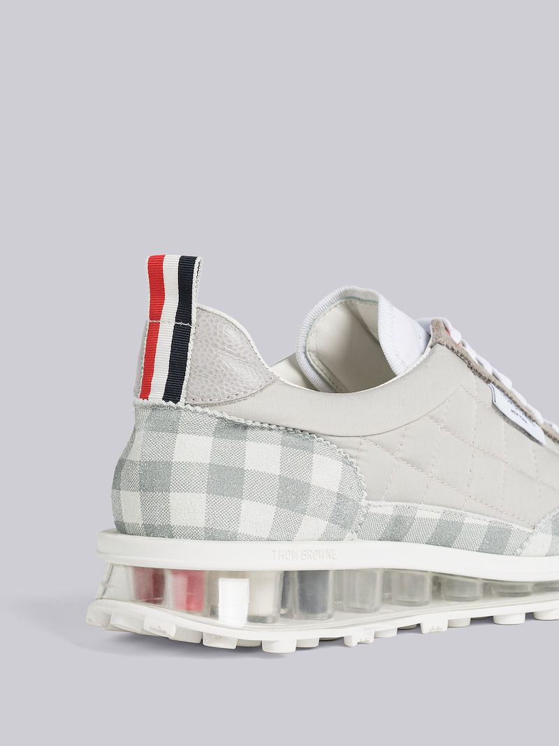 Quilted Nylon Clear Sole Tech Runner