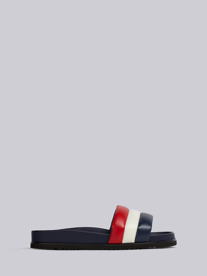 thom browne black flag pool slides