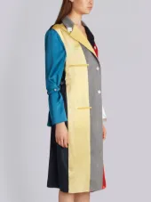 Reconstructed Overcoat Lining Dreshort Sleeve In Funmix Silk Charmeuse