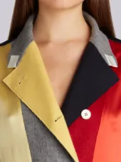 Reconstructed Overcoat Lining Dreshort Sleeve In Funmix Silk Charmeuse