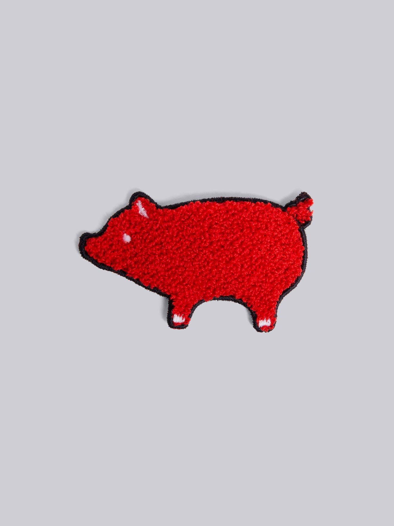 Red Felt Pig Icon Bag Patch Thom Browne Official