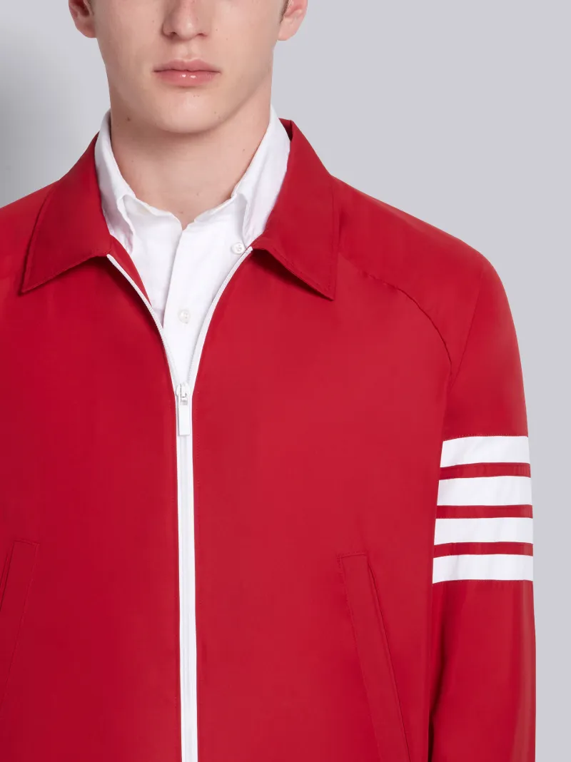 Red Flyweight Tech 4-Bar Stripe Windbreaker