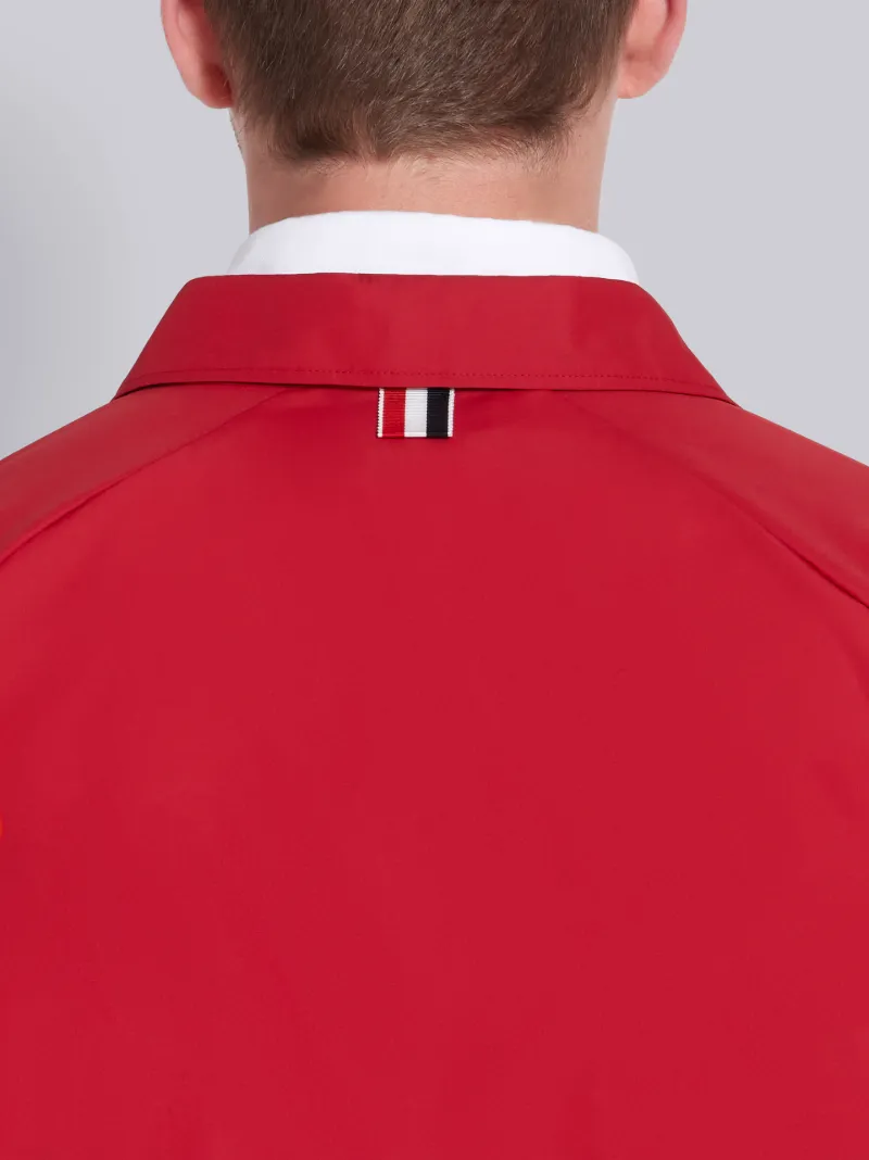 Red Flyweight Tech 4-Bar Stripe Windbreaker