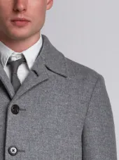 relaxed bal collar overcoat
