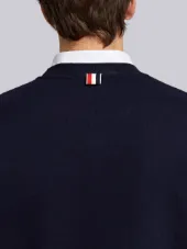 Relaxed Fit Engineered 4-Bar Stripe Cashmere Shell Sweatshirt