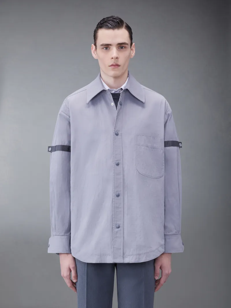 Ripstop Armband Oversized Shirt Jacket | Thom Browne