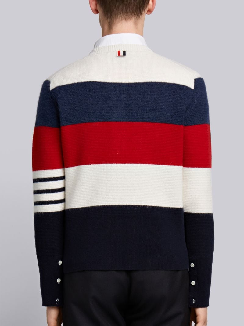 Rugby Stripe Wool Henley Pullover