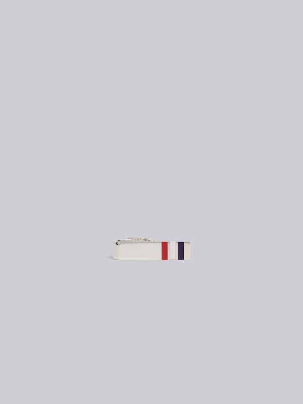 RWB Short Silver Tie Bar