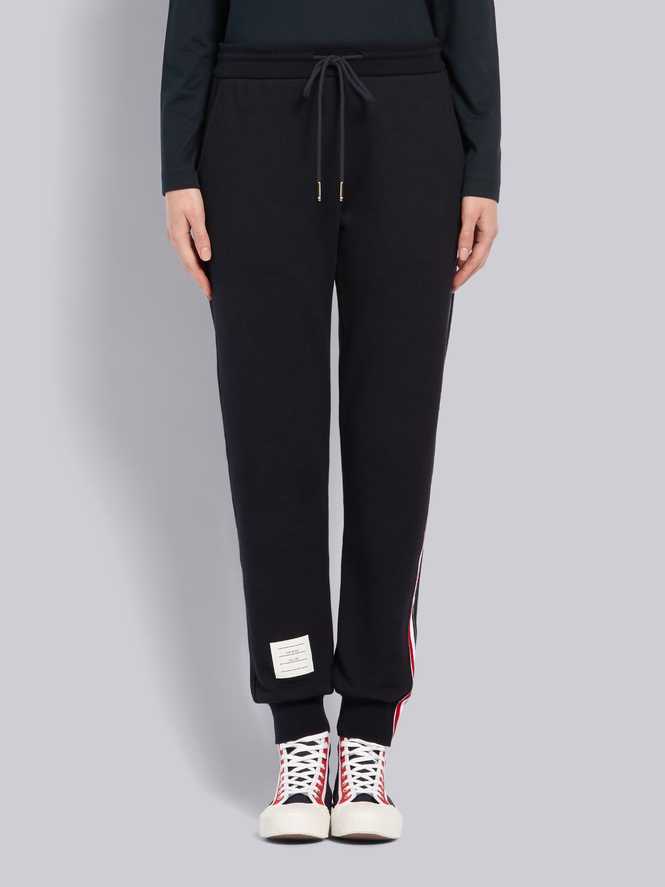 track pant with side stripe